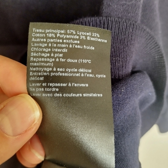 Ba&sh sera button up jumper navy sz M - Picture 8 of 11